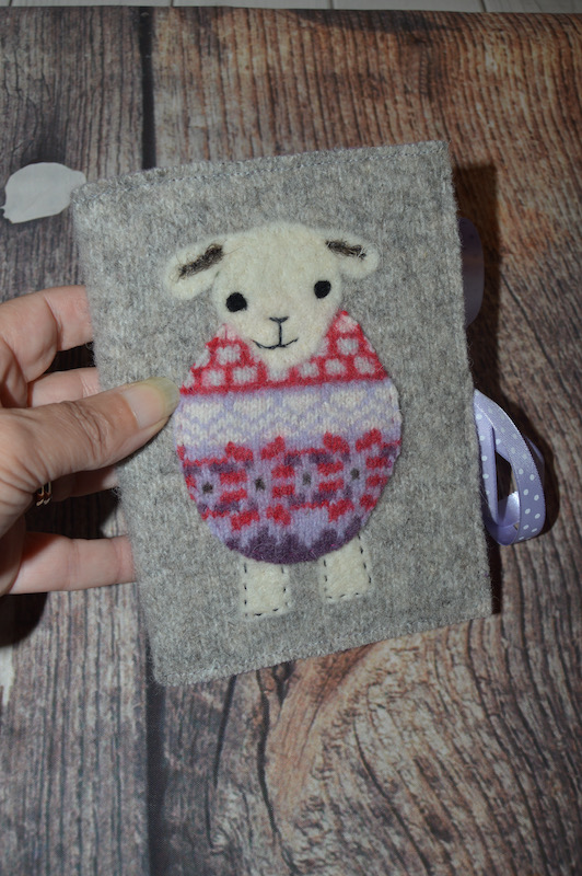 woolly Jumper Journal (grey and lilac)