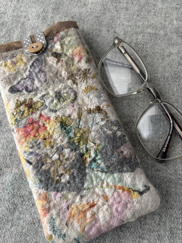 Lilac Butterfly glasses case