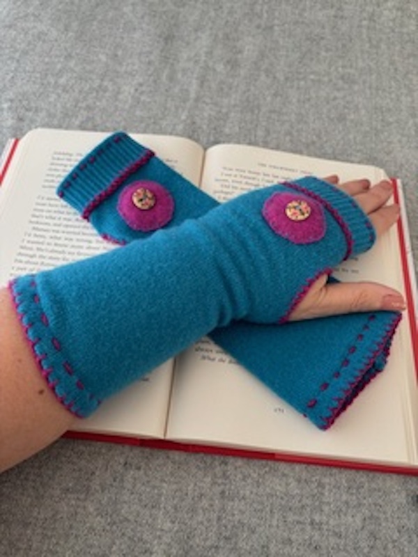  wristwarmers turquoise 