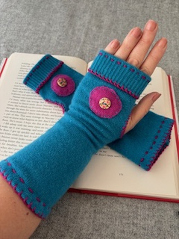  wristwarmers turquoise 