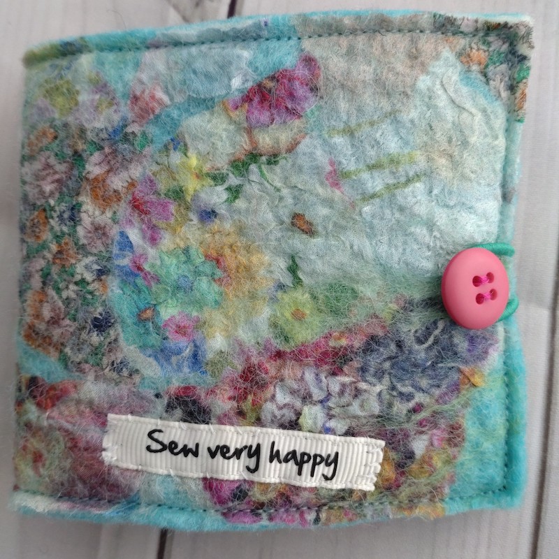 Needle Case, "Sew very Happy"
