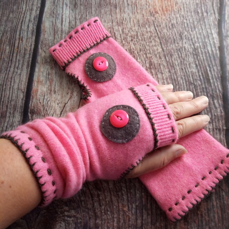 Wristwarmers (baby pink)